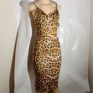 Leopard Print Bodycon Dress Medium